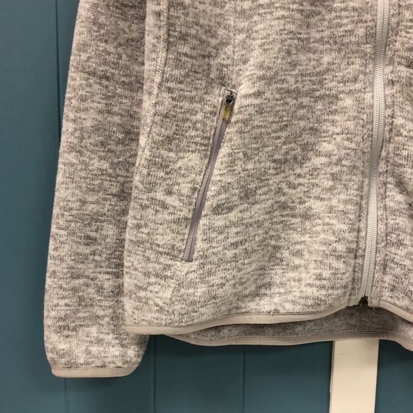 Eddie Bauer Fleece Jacket Full Zip Gray zipper pockets Women's Size‎ Medium - Picture 5 of 6
